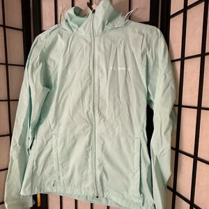 Teal Columbia Jacket Windbreaker